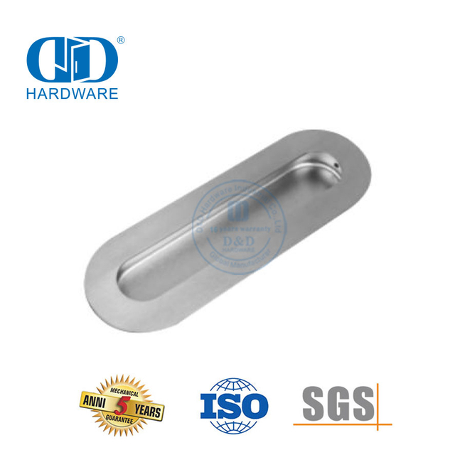 Hardware de construção de aço inoxidável maçaneta da porta do celeiro maçaneta da porta deslizante conjunto puxar e flush Hardware-DDBD110