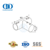 Conector de tubo redondo de aço inoxidável, sistema de cubículo de chuveiro comercial, suporte de painel de vidro Connector-DDSC036