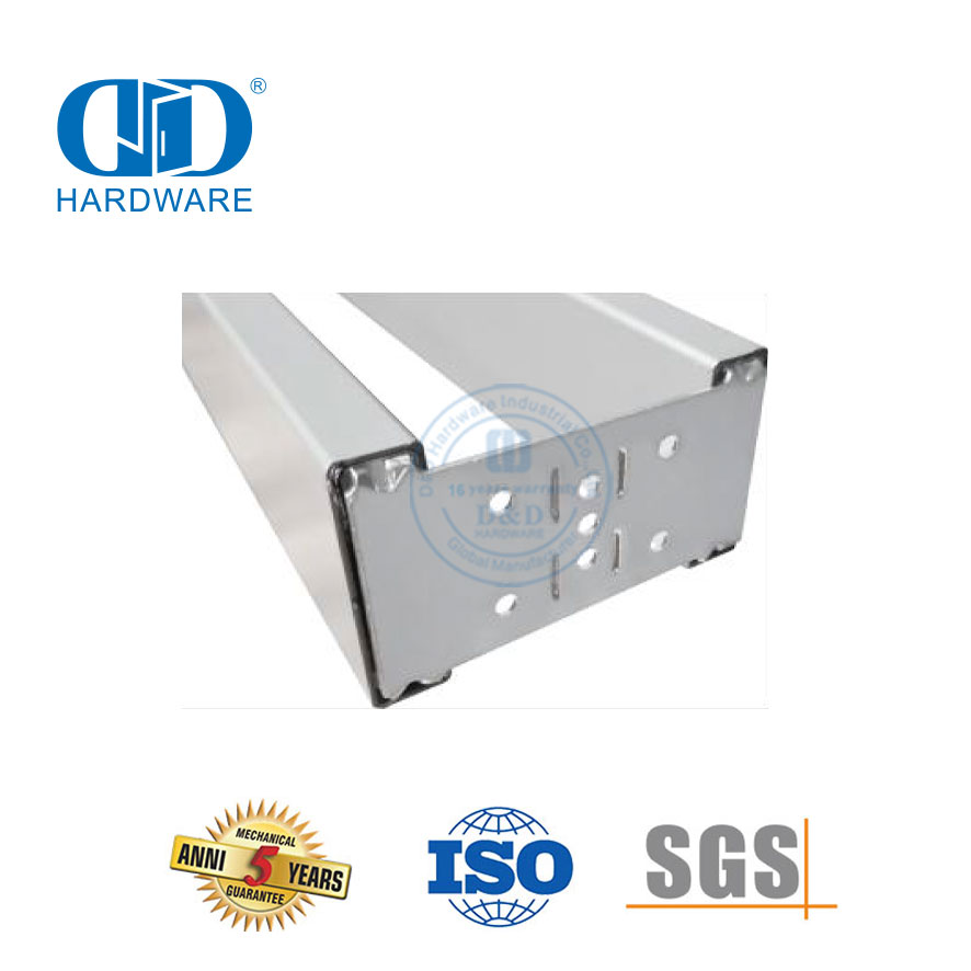 Moldura de porta de bolso de aço inoxidável, ferragem de porta deslizante, acessórios de ferragem de porta de celeiro de madeira-DDBD064