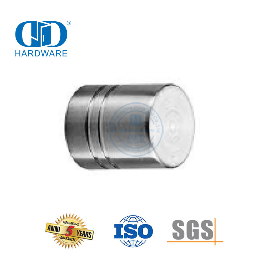  Maçaneta de porta de aço inoxidável de cobre de segurança puxadores de móveis puxadores de cozinha-DDFH058