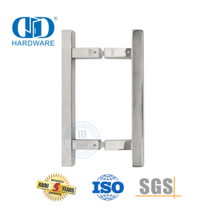 Puxador de aço inoxidável espelhado polido para porta de vidro comercial-DDPH016-A Φ25-PSS