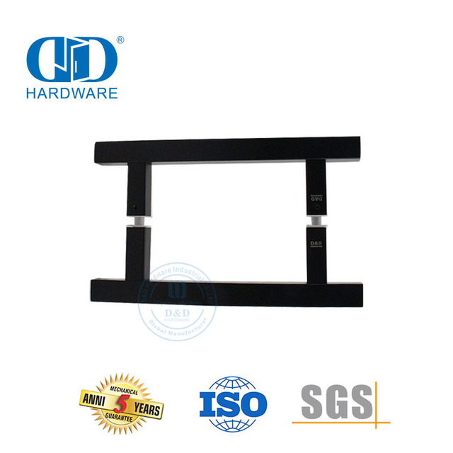 Puxador de aço inoxidável simples e moderno Brilliance para porta de vidro do banheiro-DDPH016-A Φ25-MB