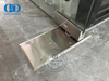Puxador de vidro offset de aço inoxidável personalizado durável para chuveiro de banheiro-DDPH020