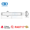 Fabricação chinesa UL Fire Rated Alumínio braço paralelo Hidráulico Overhead Automatic Metal Steel Door Closer-DDDC059