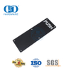 Placa de sinalização preta de aço inoxidável, placa comercial para banheiro, escola, porta, assinatura Plate-DDSP005