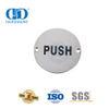Push pull porta sinal de aço inoxidável tipo redondo placa sinal banheiro público porta assinatura Plate-DDSP009
