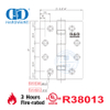 Arquitetônico SUS304 listado na UL padrão americano ANSI à prova de fogo dobradiça de encaixe para porta de hotel de escritório Dobradiça-DDSS001-FR-4X4X3.4mm