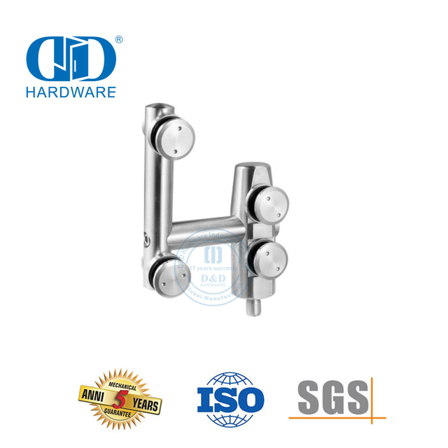 Porta de vidro de aço inoxidável pivô acessório de móveis porta deslizante de pivô superior Hardware-DDGP006