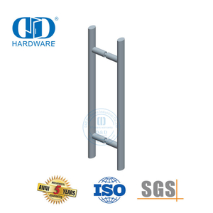 Aplicação múltipla de aço inoxidável porta principal vidro madeira metal ferragem forma oval t barra puxar Handle-DDPH037