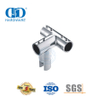 Fabricação de ferragens de aço inoxidável 90 graus 3 vias conector de trilho em T para chuveiro comercial System-DDSC041