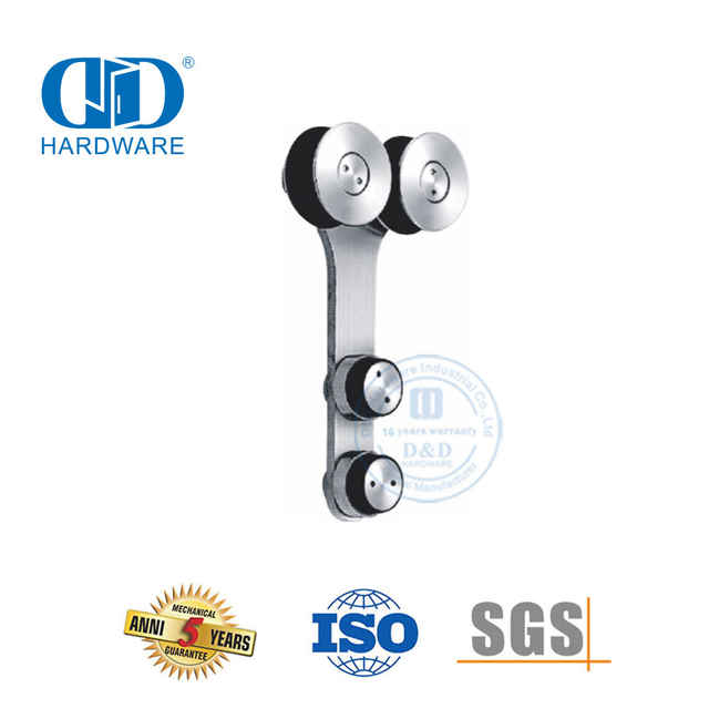 Conjunto de acessórios de vidro de aço inoxidável, cabide de porta deslizante, acessórios de banheiro, montagem de vidro para Bathroom-DDGS100