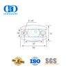 Amortecedores de verificação de fissão, aço inoxidável, porta deslizante, hardware de vidro, acessório de móveis para banheiro-DDGS127