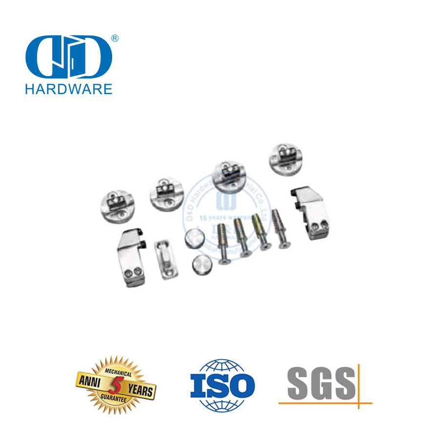 Kits de porta de vidro resistente de aço inoxidável industrial Conjunto de ferragens para porta de celeiro deslizante-DDBD046