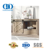 Conjunto de trilhos para porta de celeiro de aço inoxidável para móveis pesados-DDBD034