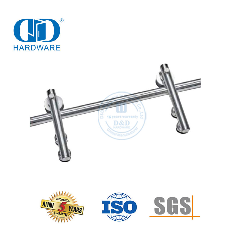 Conjunto de trilhos de ferragem de porta de aço inoxidável para serviços pesados ​​Hardware de porta de celeiro Hardware-DDBD050