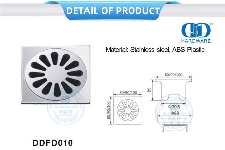 Estilo moderno de aço inoxidável móveis acessórios do banheiro linear dreno de piso-DDFD0010