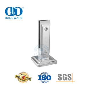 Escada de aço inoxidável rai peças trilhos de vidro balaustrada acessórios braçadeira torneira braçadeira de vidro Bracket-DDHB007