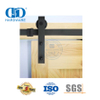 Kit de acessórios de armário de aço inoxidável conjunto de pista de carbono deslizante celeiro madeira única porta rolo ferragem para interior Door-DDBD001