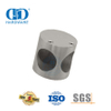 Conector de dobradiça de chuveiro de vidro de aço inoxidável, conector de canto de parede, tubo Connector-DDWC007