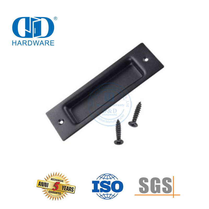 Placa traseira de aço inoxidável maçaneta da porta acessórios celeiro puxar ferragem deslizante moderna cozinha porta principal móveis flush Handles-DDBD108