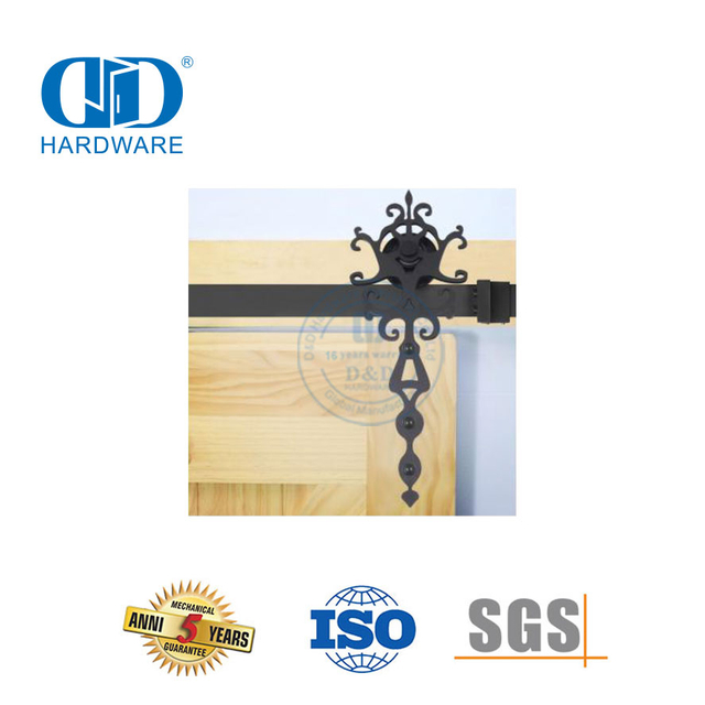 Aço inoxidável celeiro porta de madeira ferragem móveis ferragem porta acessório-DDBD016