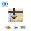 Aço inoxidável design moderno preto conjunto de fechadura da porta slide porta do celeiro ferragem faixa Set-DDBD011