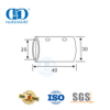 Sistema de cubículo de chuveiro de aço inoxidável, painel de chuveiro de vidro sem moldura, suporte de painel de vidro Connector-DDSC033