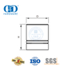  Maçaneta de porta de aço inoxidável de cobre de segurança puxadores de móveis puxadores de cozinha-DDFH058