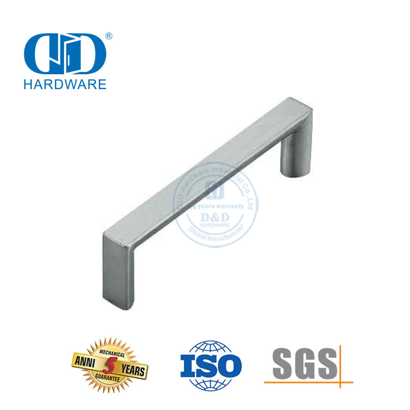 Maçaneta de porta quadrada sem moldura do fabricante mais vendido na China-DDFH032