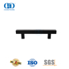 Puxador quadrado de aço inoxidável de costas para trás para portas de chuveiro sem moldura de vidro pesado-DDPH033-MB