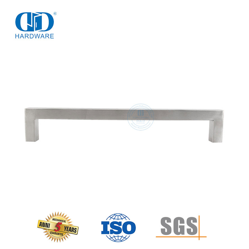 Design elegante em forma de banco puxa alças de aço inoxidável para portas de metal-DDPH034-SSS