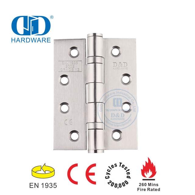 Ferragens para móveis com classificação CE grau 13 certificado de aço inoxidável destacável dobradiça de porta de banheiro para quarto -DDSS001-CE-4x3x3mm