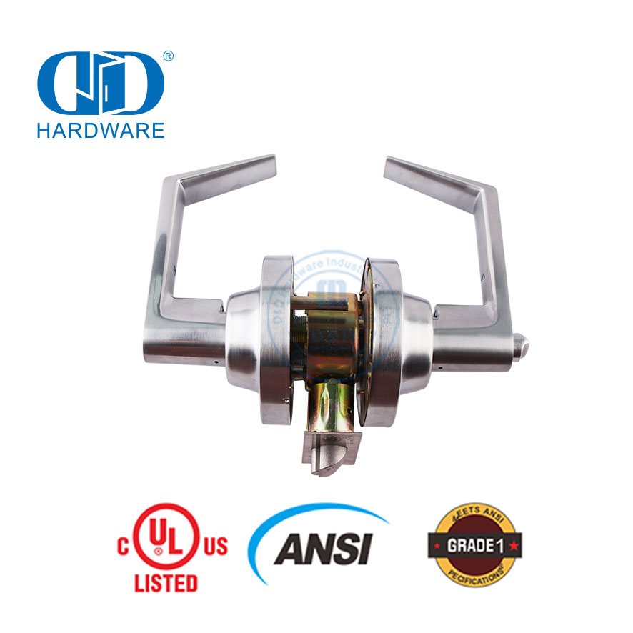 Fechadura tubular com tampa de alta segurança ANSI grau 1 de alta segurança com abertura suave para porta interna comercial Lockset-DDLK009