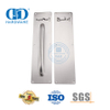 Hardware decorativo push pull alça de aço inoxidável com placa sinal acessórios da porta interior puxar Handle-DDPH024