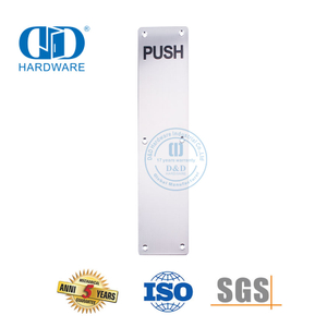 Moderno push placa de nome da porta de aço inoxidável placa sinal casa banheiro banheiro porta entrada assinatura Plate-DDSP005