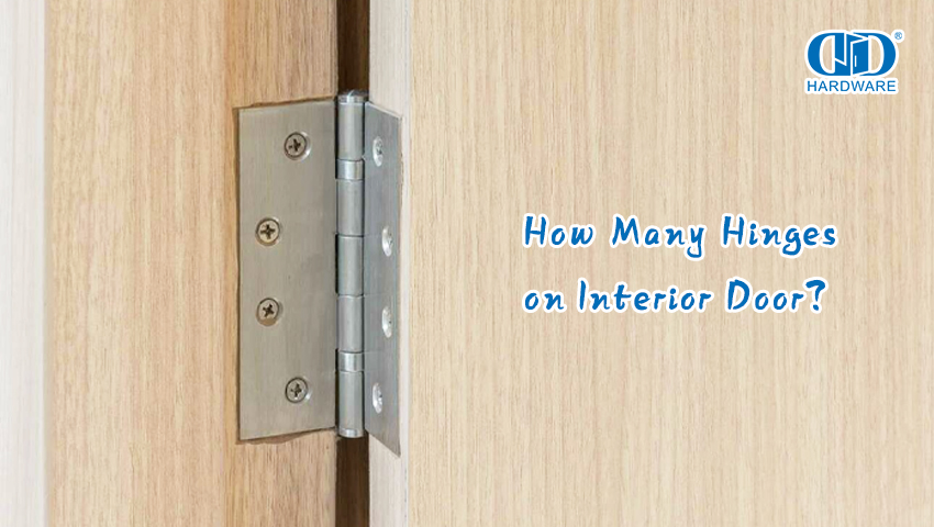 Quantas dobradiças na porta interna？