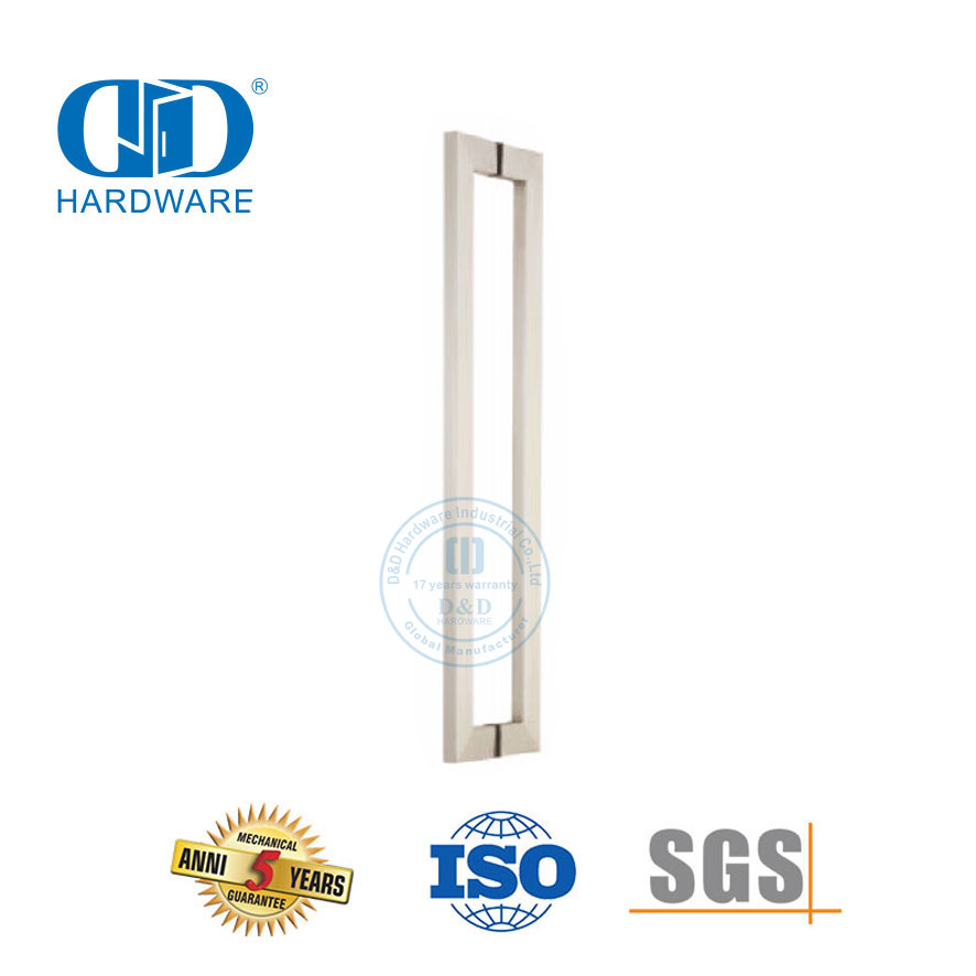 Hardware de porta de aço inoxidável exterior principal porta de vidro puxar alça allure pull Handle-DDPH015