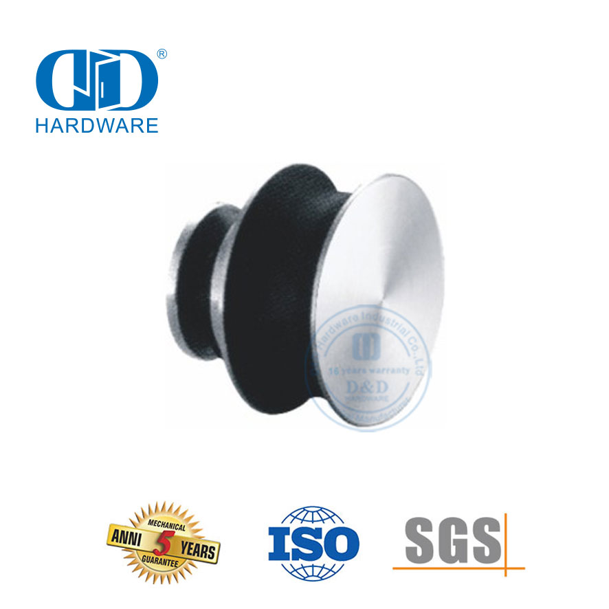 Acessório de móveis de rolo deslizante de aço inoxidável, tubo de porta deslizante, encaixe de vidro para porta de banheiro-DDGS107