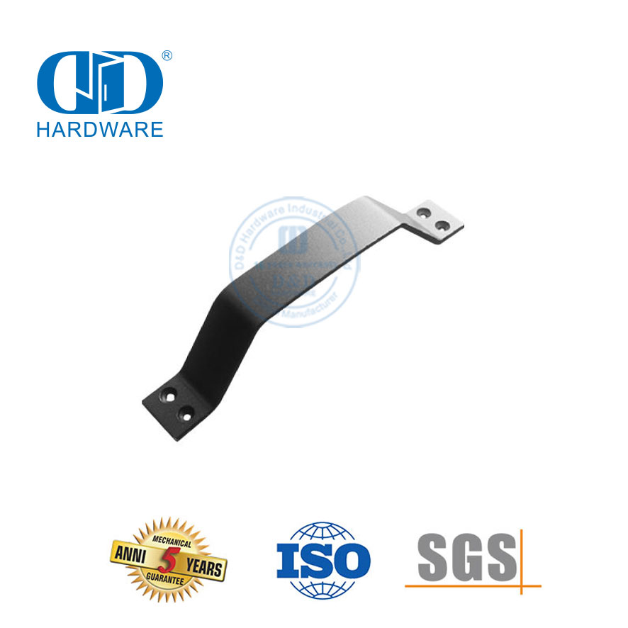 Hardware de porta frontal de aço inoxidável OEM estilo americano porta deslizante de celeiro maçaneta externa Hardware de construção-DDBD125
