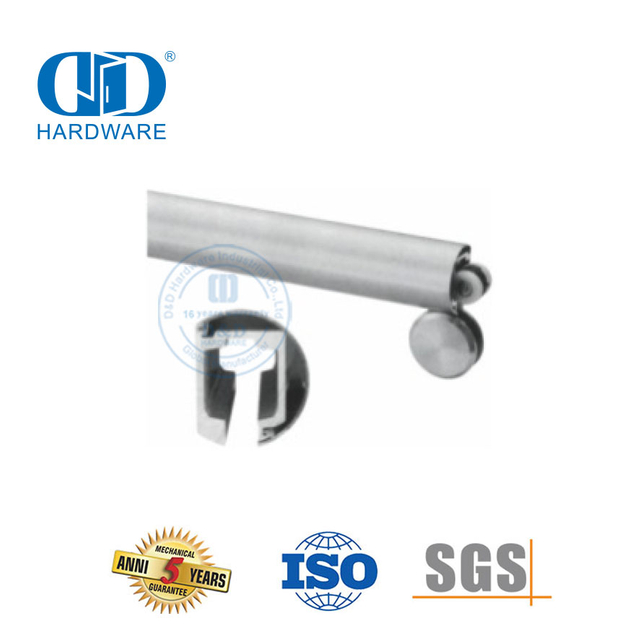 Acessórios de vidro de ferro de aço inoxidável porta deslizante pendurado acessórios de porta de rolo para banheiro-DDGS142