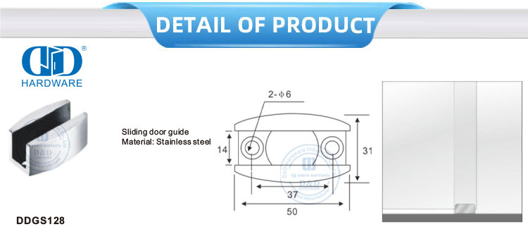 Guia de porta deslizante de aço inoxidável, porta de vidro deslizante, porta de chuveiro, rolo, acessórios de móveis para banheiro