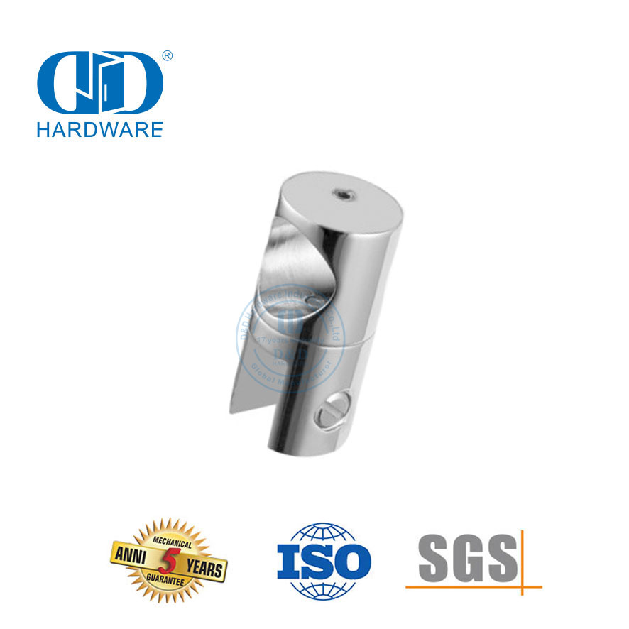 Divisórias de cubículo de chuveiro em aço inoxidável, haste de fixação de vidro para banheiro, acessórios de canto Connectors-DDSC031