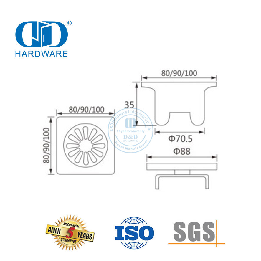 Estilo moderno de aço inoxidável móveis acessórios do banheiro linear dreno de piso-DDFD0010