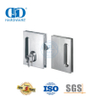 Fechadura de porta deslizante de vidro quadrado de aço inoxidável, maçaneta de fechadura, encaixe de porta-DDGL003