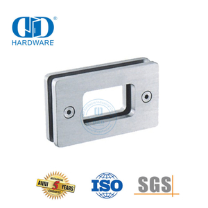 Hardware de porta deslizante de vidro de aço inoxidável Porta deslizante de vidro tipo quadrado em concha Handle-DDSK020