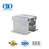 Rolo de suspensão da porta deslizante dos acessórios de vidro do trilho de guia do perfil de aço inoxidável do OEM para o banheiro Restroom-DDGS149