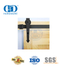 Kit de hardware para porta de celeiro interno preto de aço inoxidável personalizado faixa acessório de hardware para porta de garagem-DDBD017