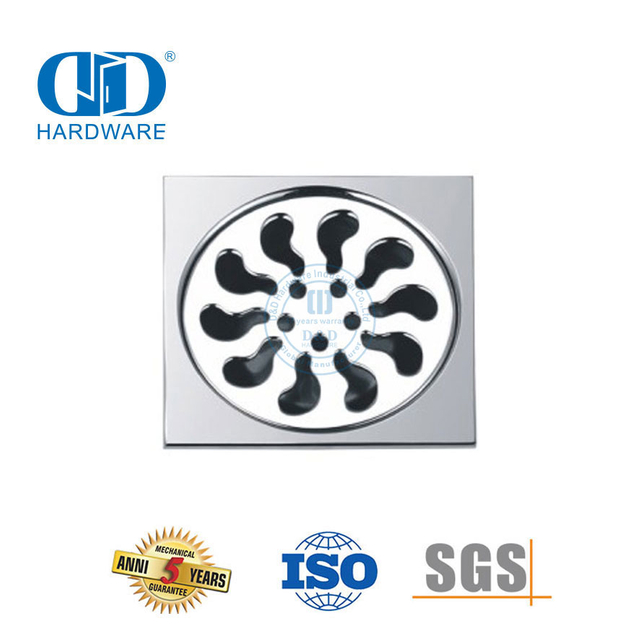 Dreno de piso sanitário de aço inoxidável de alta qualidade Dreno de piso quadrado Banheiro Hardware-DDFD006
