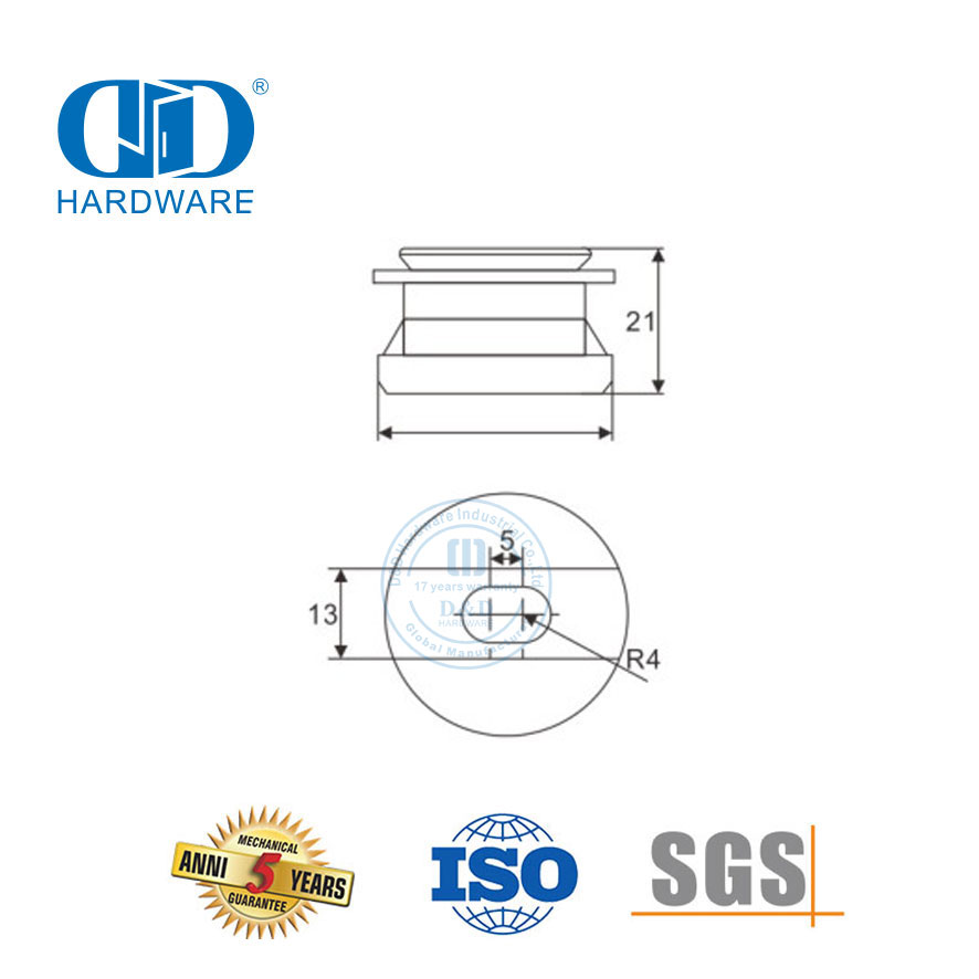 Ponto de porta deslizante de vidro de aço inoxidável ajustável braçadeira fixa acessórios de vidro ferragem móveis Fitting-DDGP019