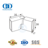 Cubículos de chuveiro comercial de aço inoxidável suporte fixo suporte de vidro divisor partição braçadeira Connector-DDSC019
